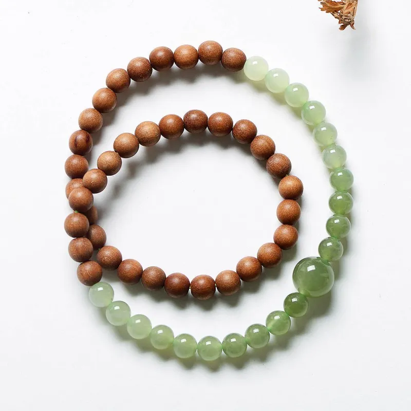 MARY WINDSOR Hetian Jade Bracelets Pale Greenish White Jade Unisex-6
