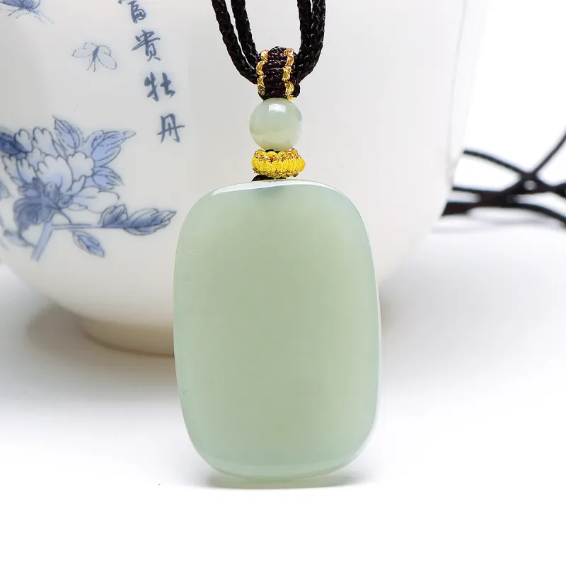 MARY WINDSOR Hetian Jade Amulet Pendant Pale Greenish White Jade Women's-5
