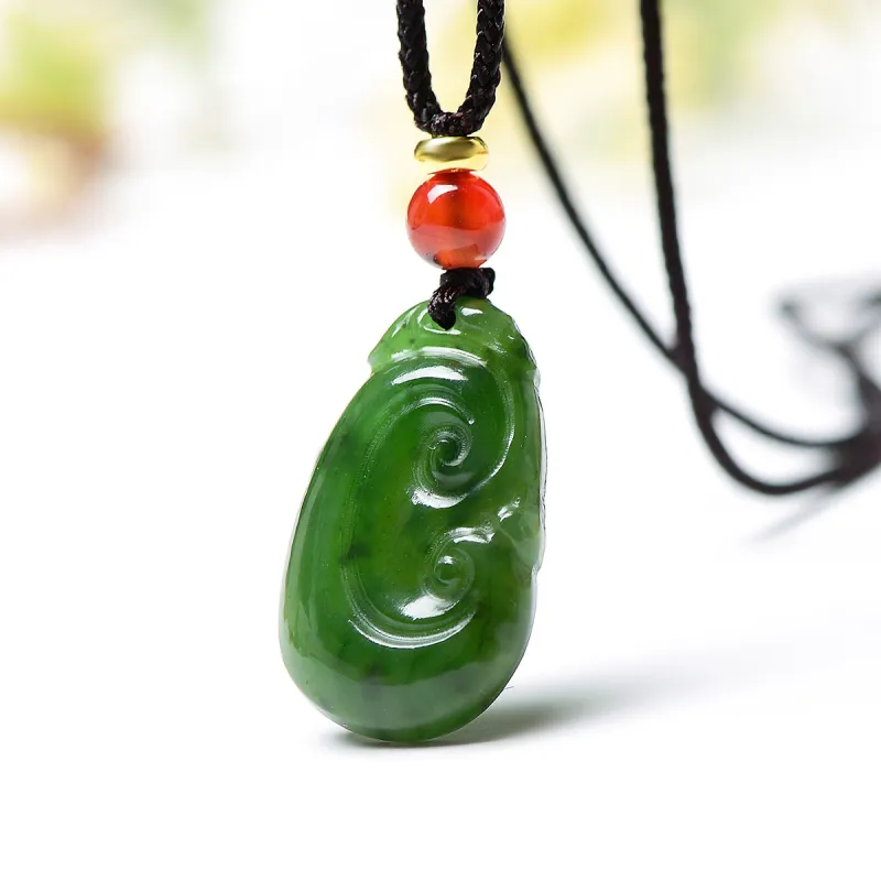 MARY WINDSOR Hetian Jade Pendants Jasper Unisex-1