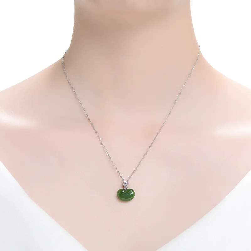 MARY WINDSOR Hetian Jade Ruyi Pendant Jasper Women's-3