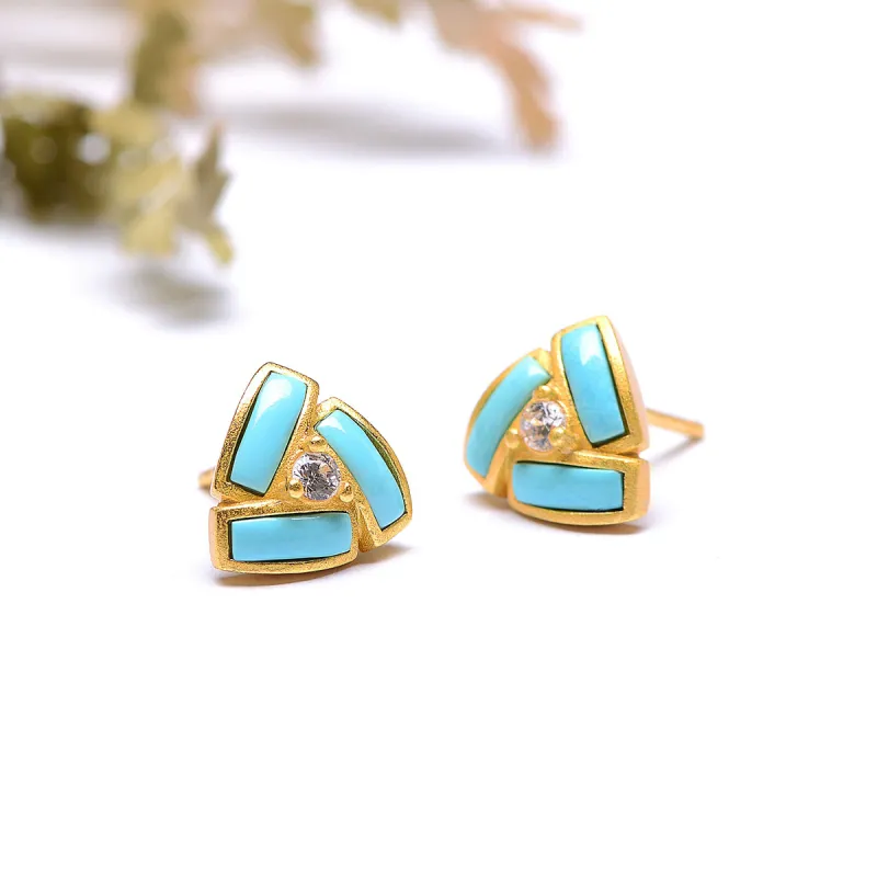 MARY WINDSOR Turquoises Stud Earrings Women's-4