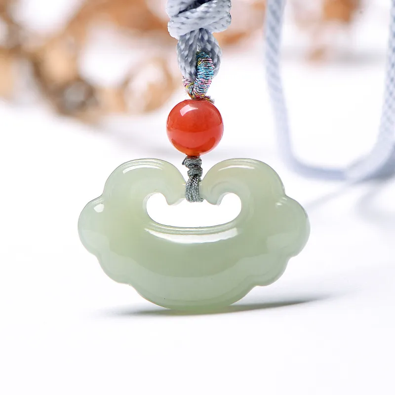 MARY WINDSOR Hetian Jade Pale Greenish White Jade Unisex-1