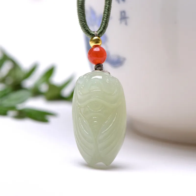 MARY WINDSOR Hetian Jade Pendants Pale Greenish White Jade Unisex-2