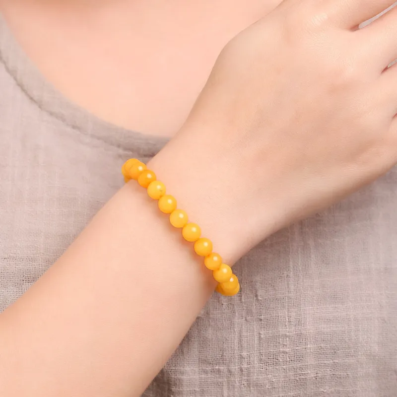 MARY WINDSOR Amber Beeswax Bracelets Unisex-1