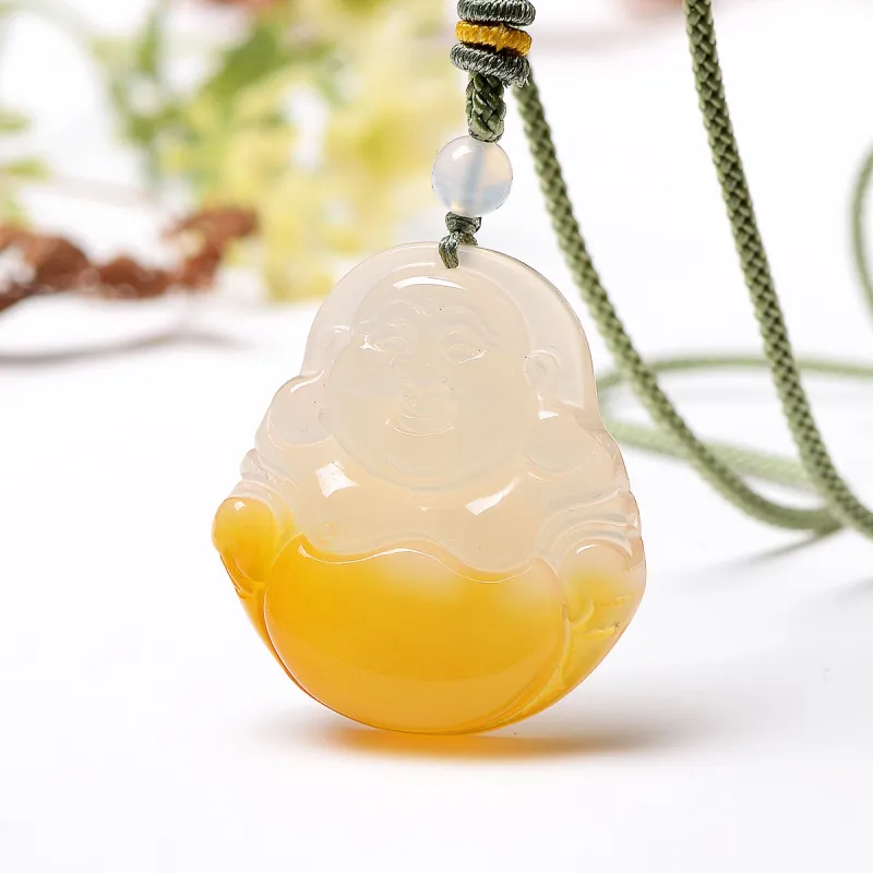 MARY WINDSOR Natural Chalcedony Pendants Unisex-1