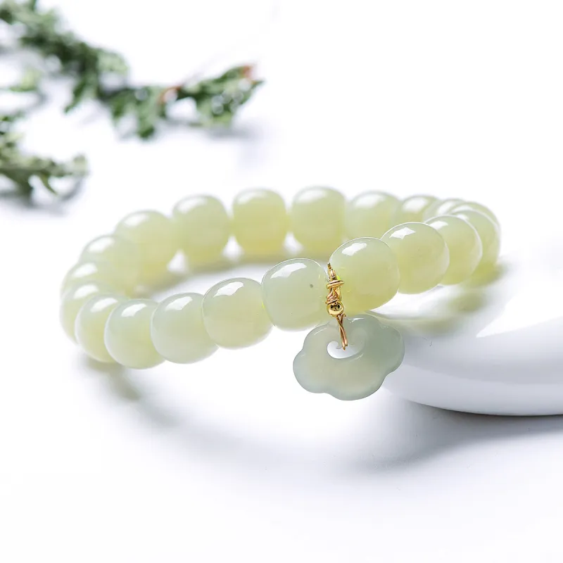 MARY WINDSOR Hetian Jade Bracelets Unisex-3
