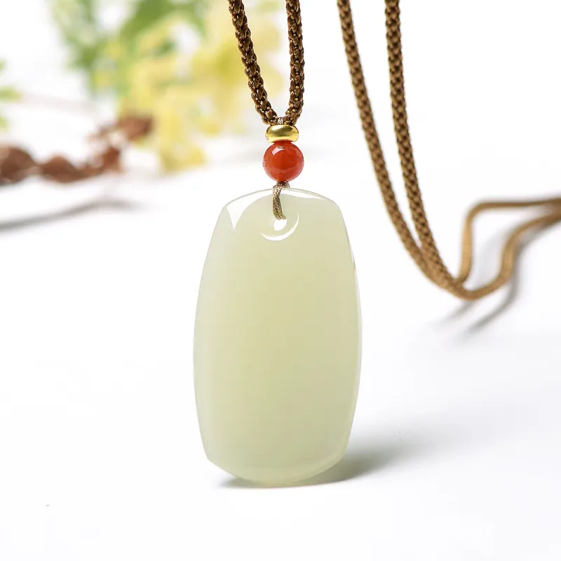 MARY WINDSOR Hetian Jade Pendants Pale Greenish White Jade Unisex-2