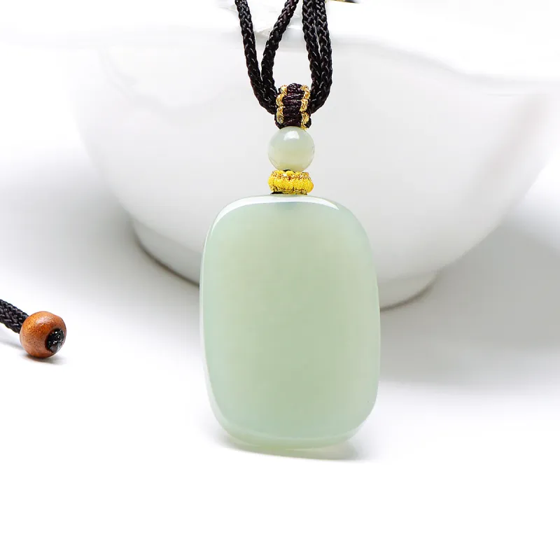 MARY WINDSOR Hetian Jade Amulet Pendant Pale Greenish White Jade Women's-4