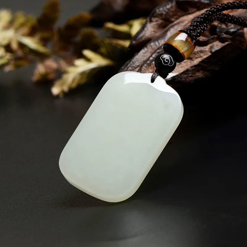 MARY WINDSOR Hetian Jade Pendants Pale Greenish White Jade Unisex-5