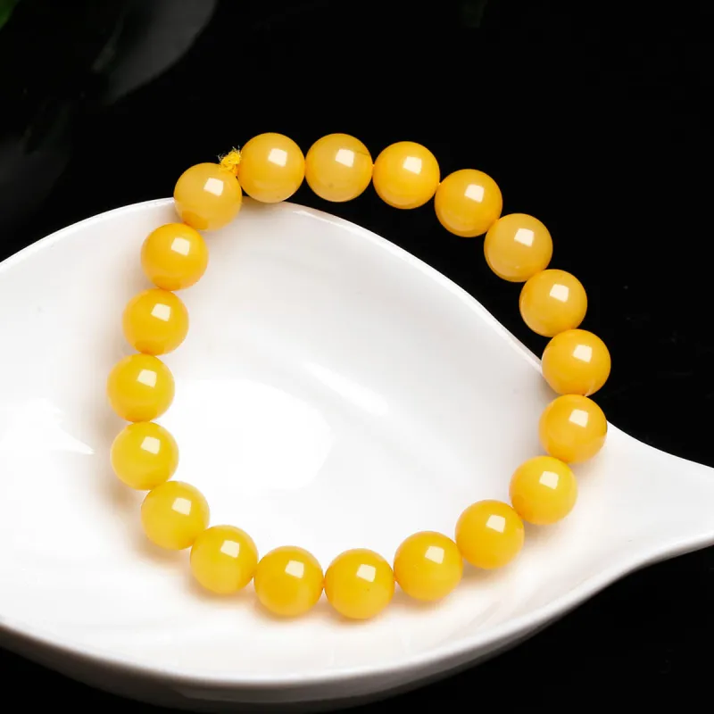 MARY WINDSOR Beeswax Jade Bracelets Unisex-1