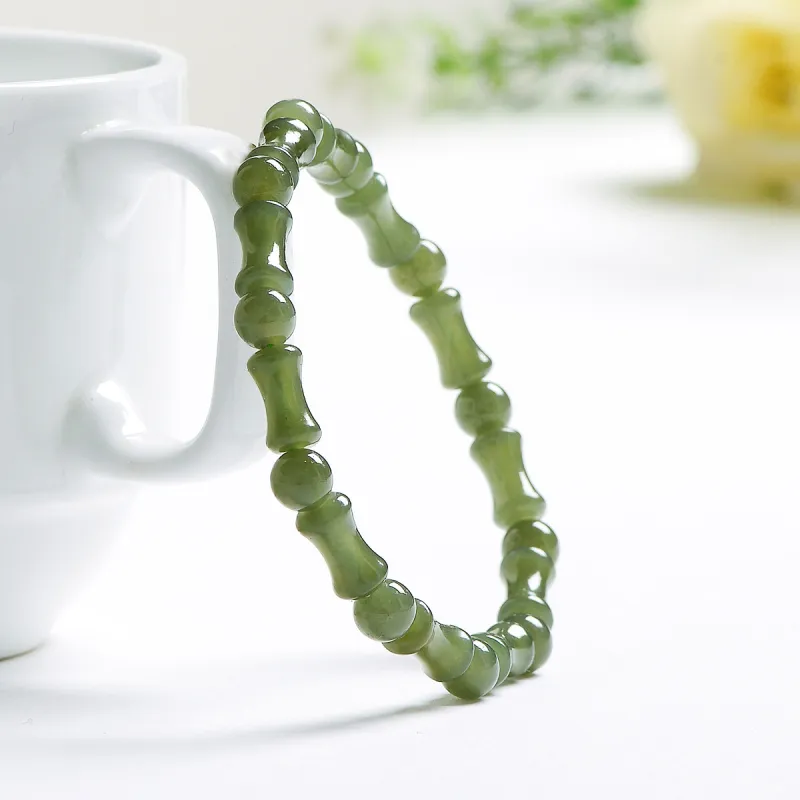 MARY WINDSOR Hetian Jade Bracelets Green Jade Unisex-1