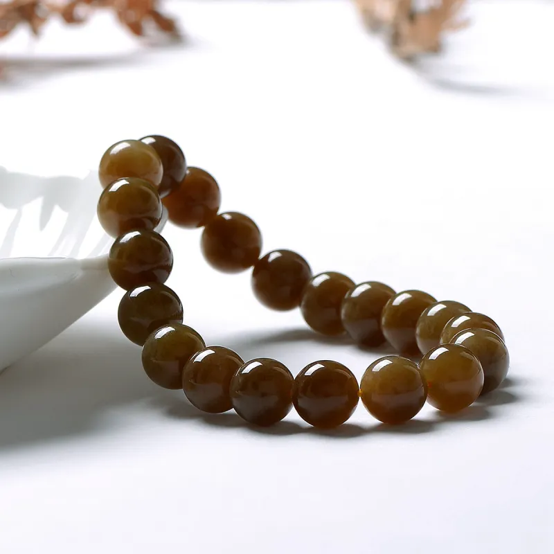 MARY WINDSOR Hetian Jade Wealth Rolls Beaded Bracelet Sugar Jade Women's-5