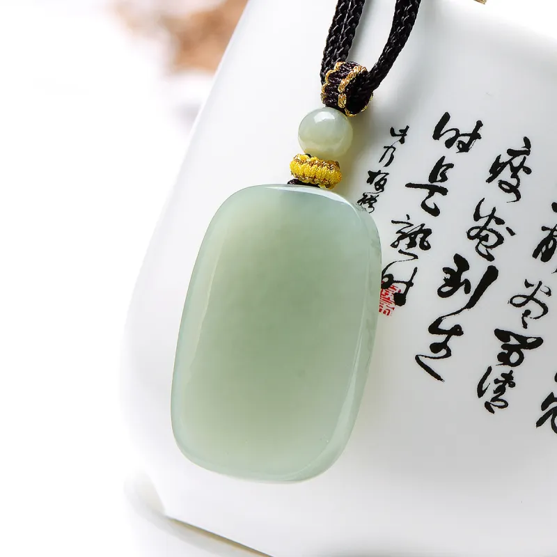 MARY WINDSOR Hetian Jade Amulet Pendant Pale Greenish White Jade Women's-2
