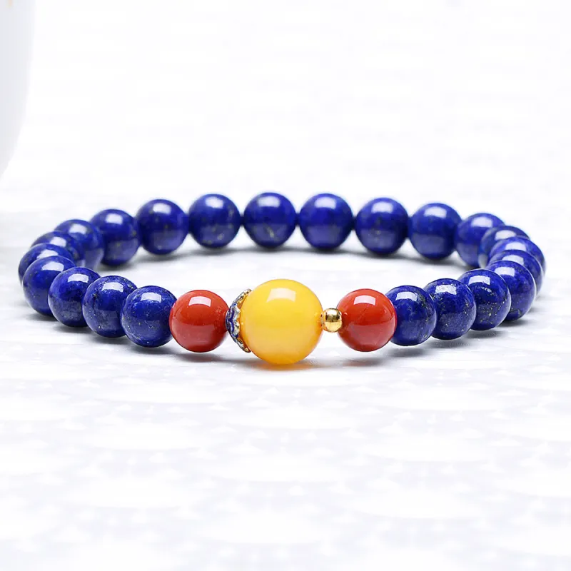 MARY WINDSOR Green Gold & Amber Beeswax Southern Red Agate Fine Jade Bracelets Women's-1