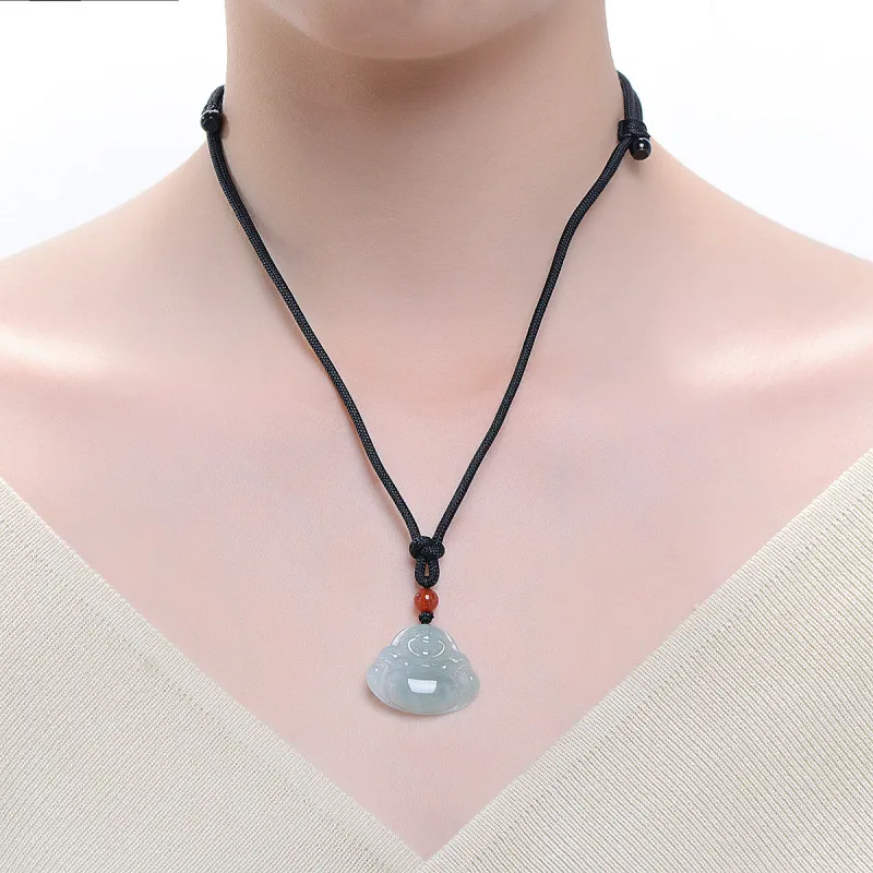 MARY WINDSOR Glutinous Jade Pendants Unisex-1