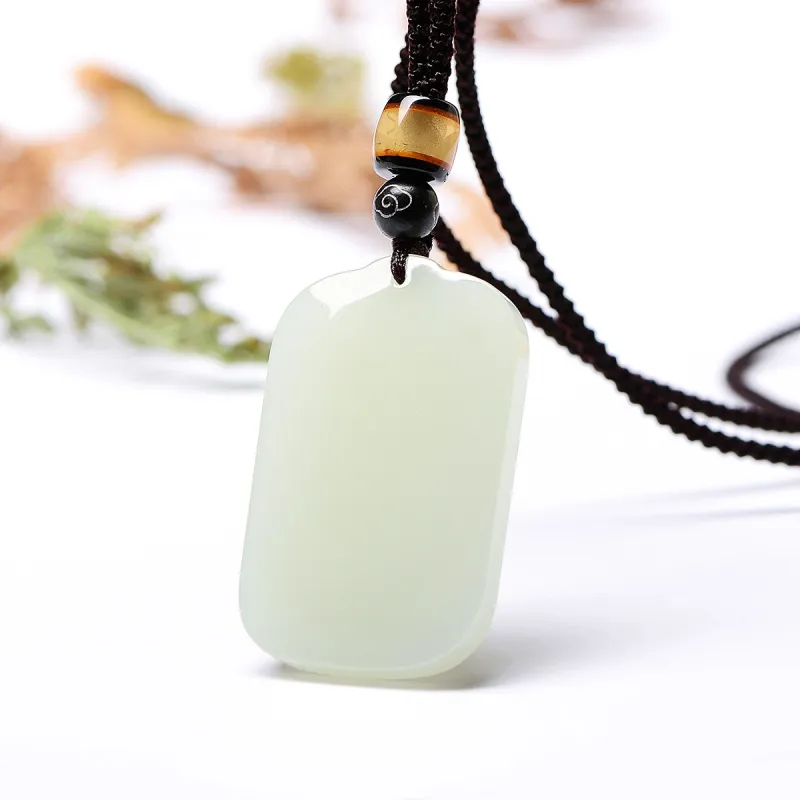 MARY WINDSOR Hetian Jade Pendants Pale Greenish White Jade Unisex-1
