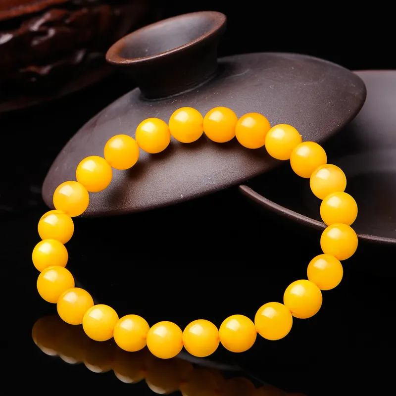 MARY WINDSOR Amber Beeswax Bracelets Unisex-3