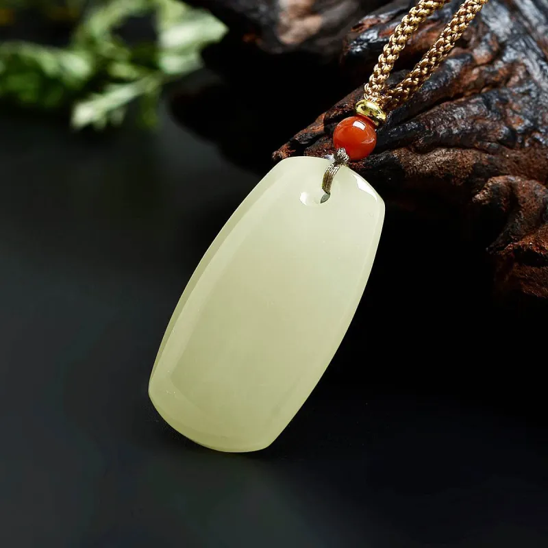 MARY WINDSOR Hetian Jade Pendants Pale Greenish White Jade Unisex-5
