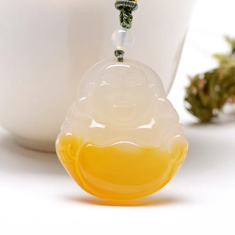 MARY WINDSOR Natural Chalcedony Pendants Unisex-2