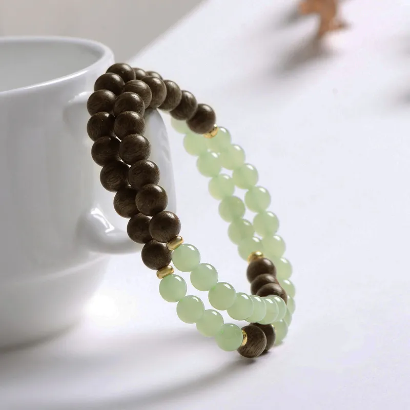 MARY WINDSOR Hetian Jade Bracelets Pale Greenish White Jade Unisex-4