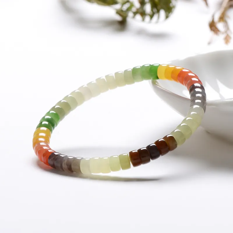 MARY WINDSOR Hetian Jade Bracelets Pale Greenish White Jade Unisex-2