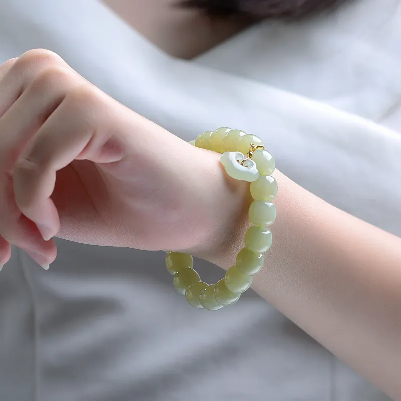 MARY WINDSOR Hetian Jade Bracelets Unisex-2