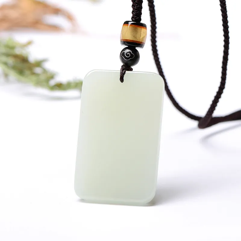 MARY WINDSOR Hetian Jade Pendants Pale Greenish White Jade Unisex-1