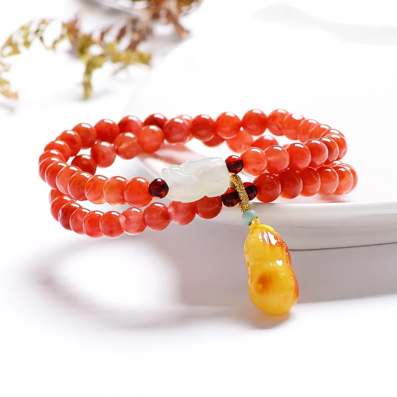 MARY WINDSOR South Red Agate Bracelets Unisex-4