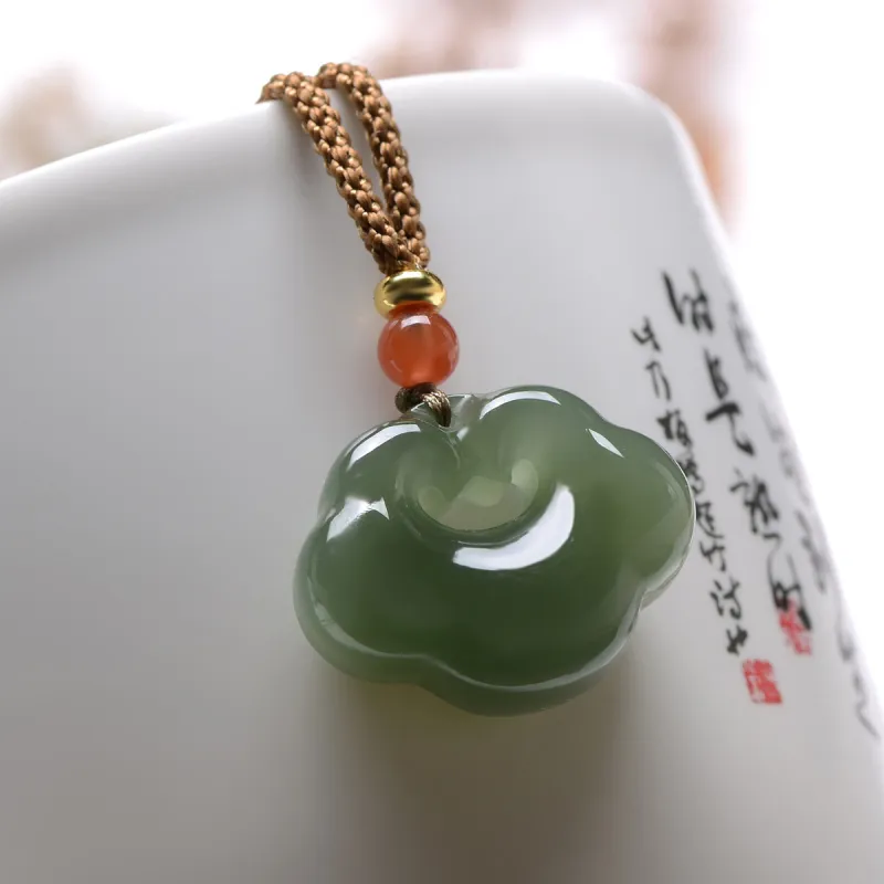 MARY WINDSOR Hetian Jade Pendants Pale Greenish White Jade Unisex-2