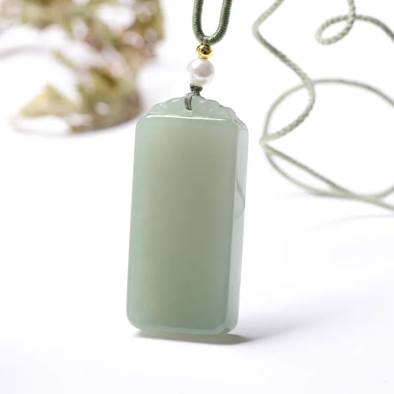 MARY WINDSOR Hetian Jade Pendants Pale Greenish White Jade Unisex-5