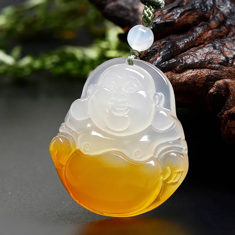 MARY WINDSOR Natural Chalcedony Pendants Unisex-5