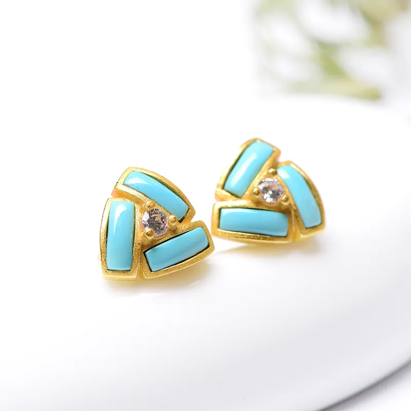 MARY WINDSOR Turquoises Stud Earrings Women's-3