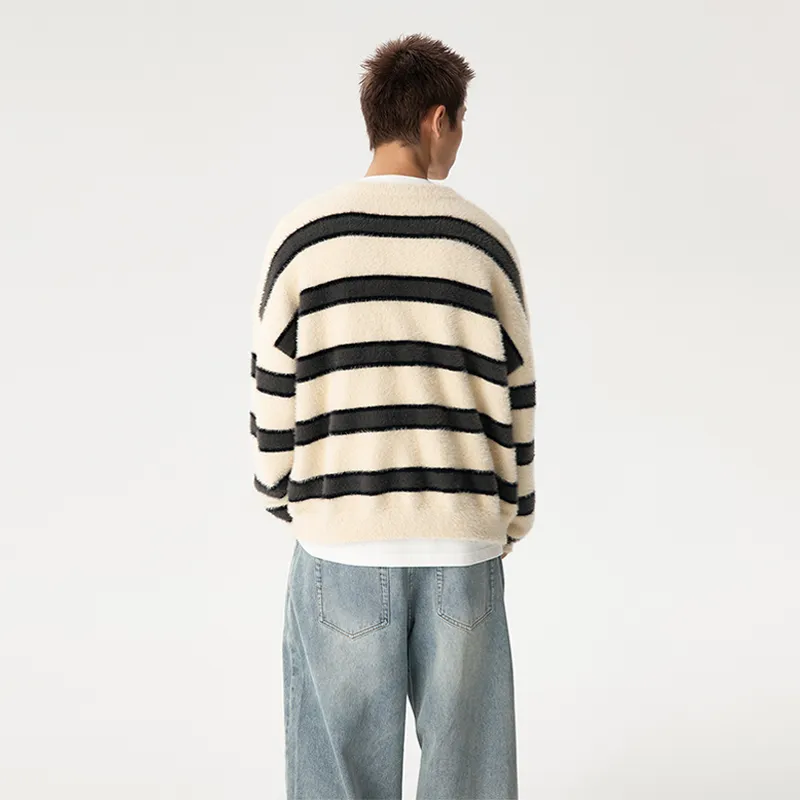 LOVE ME LATER American Relaxed Draped Knitwear For Autumn Unisex-5