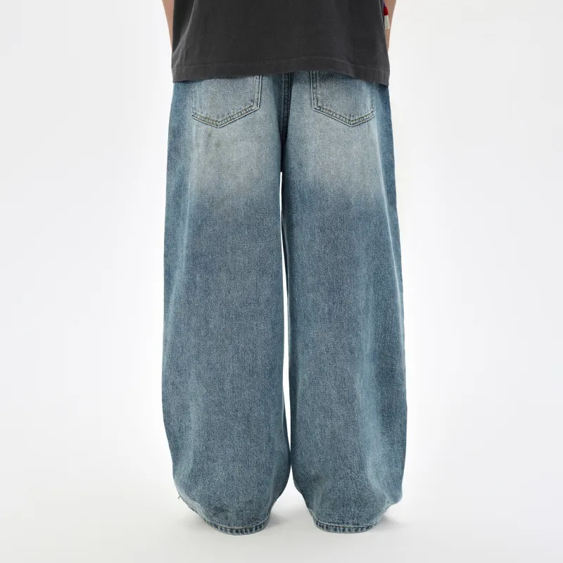 LOVE ME LATER Jeans Unisex Light Denim Blue-5