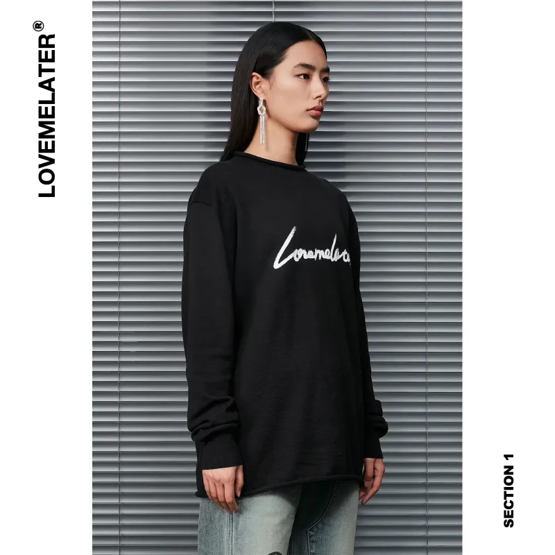 LOVE ME LATER Sweaters Unisex Black-3