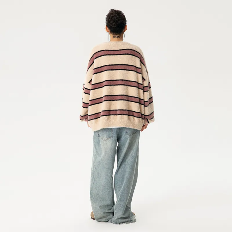 LOVE ME LATER American Relaxed Draped Knitwear For Autumn Unisex-2