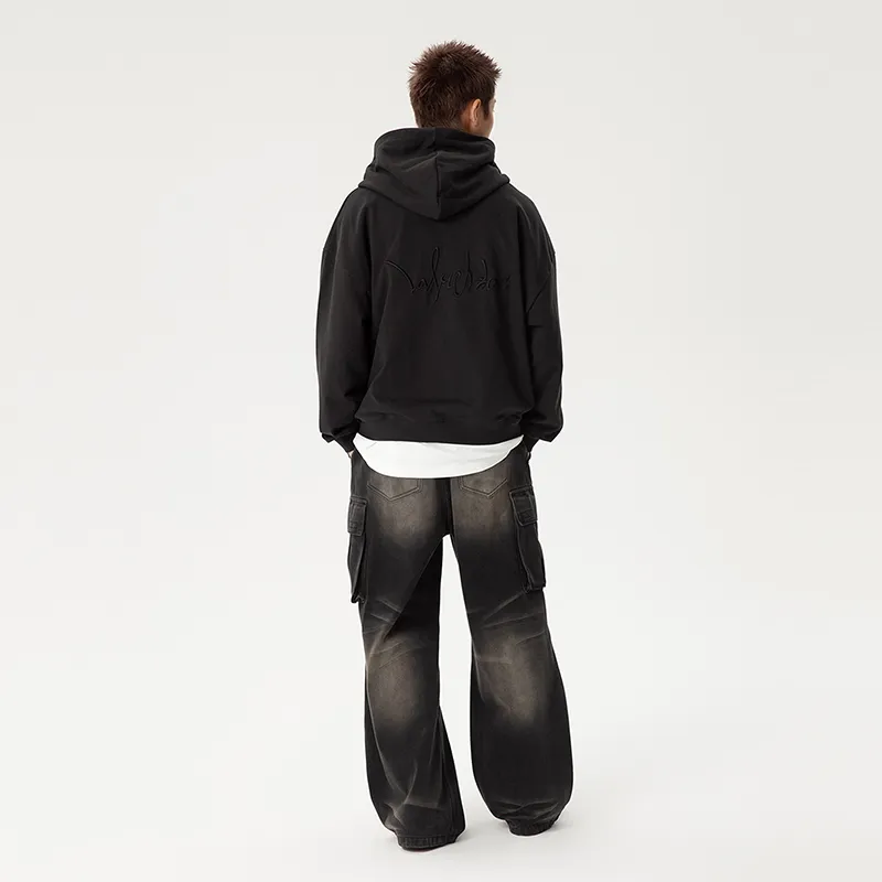 LOVE ME LATER American Embroidered Ancolay Sweatshirt For Autumn Unisex-2