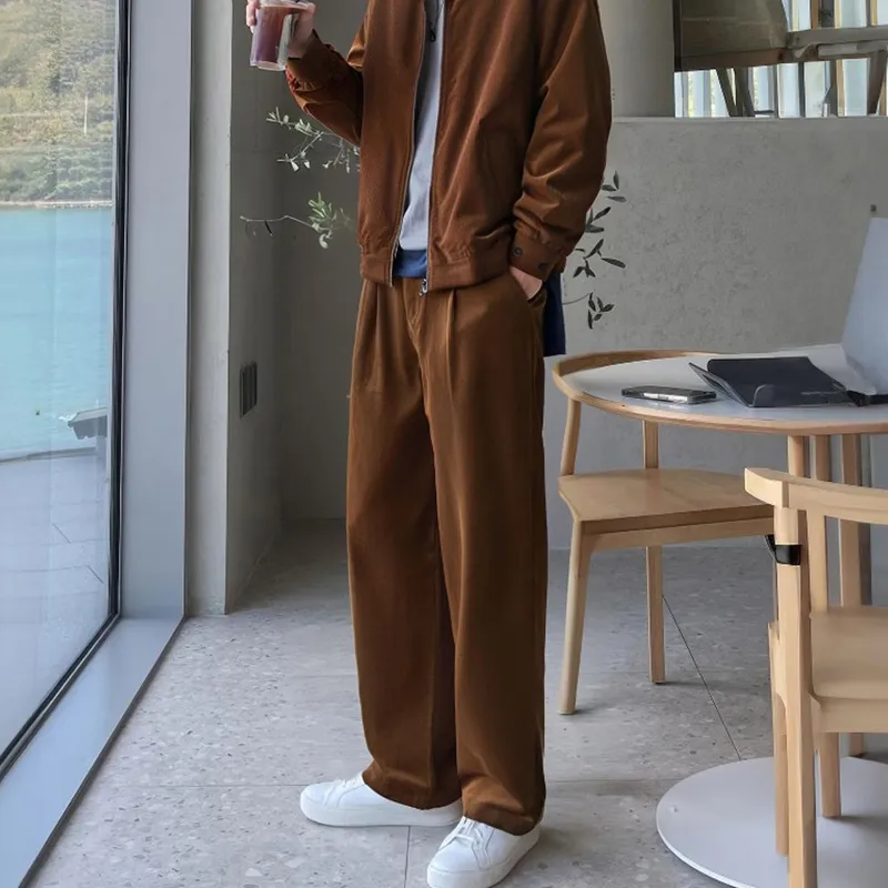 DKPD Casual Pants Unisex Coffee-4