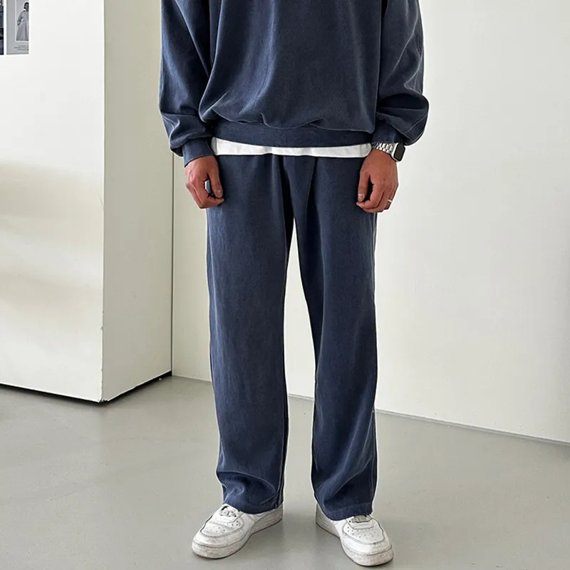 DKPD Casual Pants Unisex Navy Blue-4