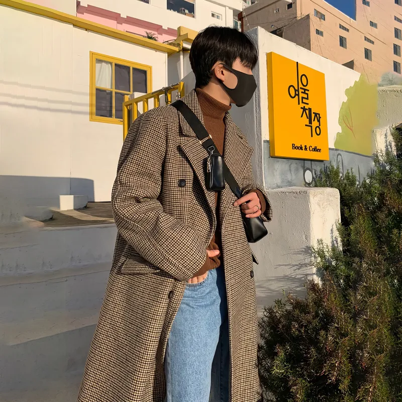 DKPD Coats Unisex Khaki Plaid-5