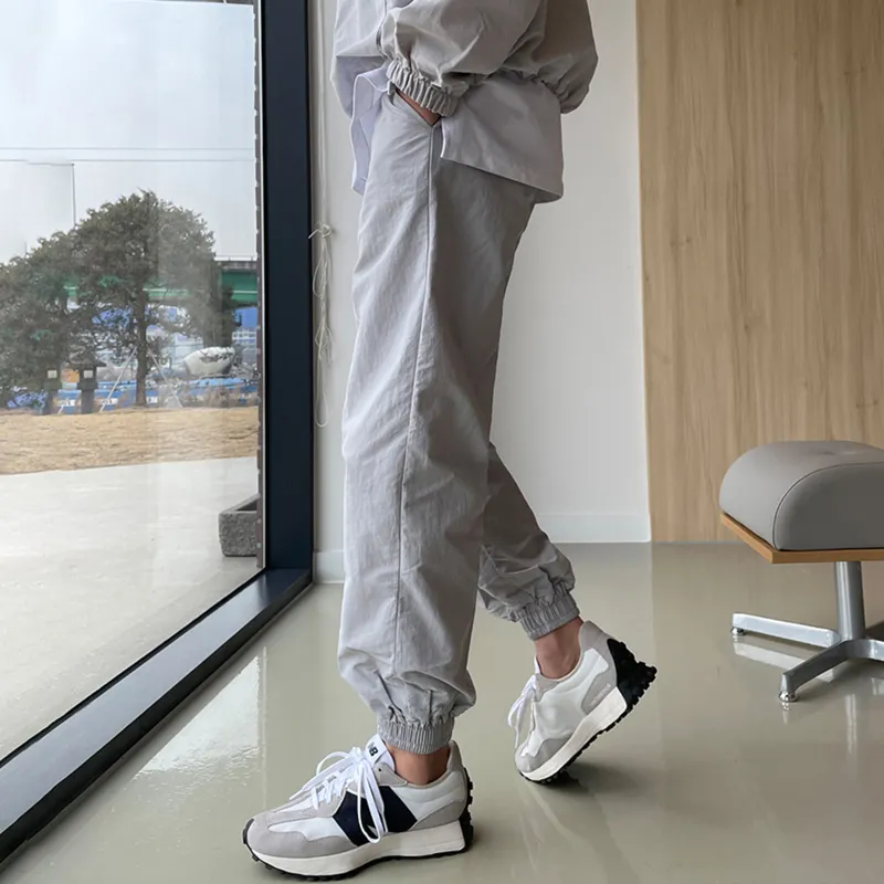 DKPD Casual Pants Unisex Light Gray-3