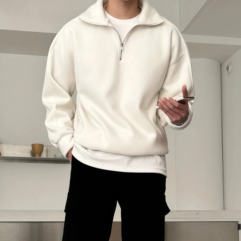 DKPD Autumn And Winter Season Sweatshirt Unisex Cream-5