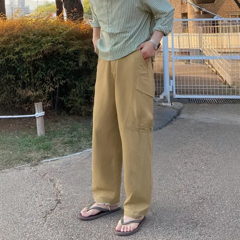 DKPD Casual Pants Unisex Dark Khaki-2