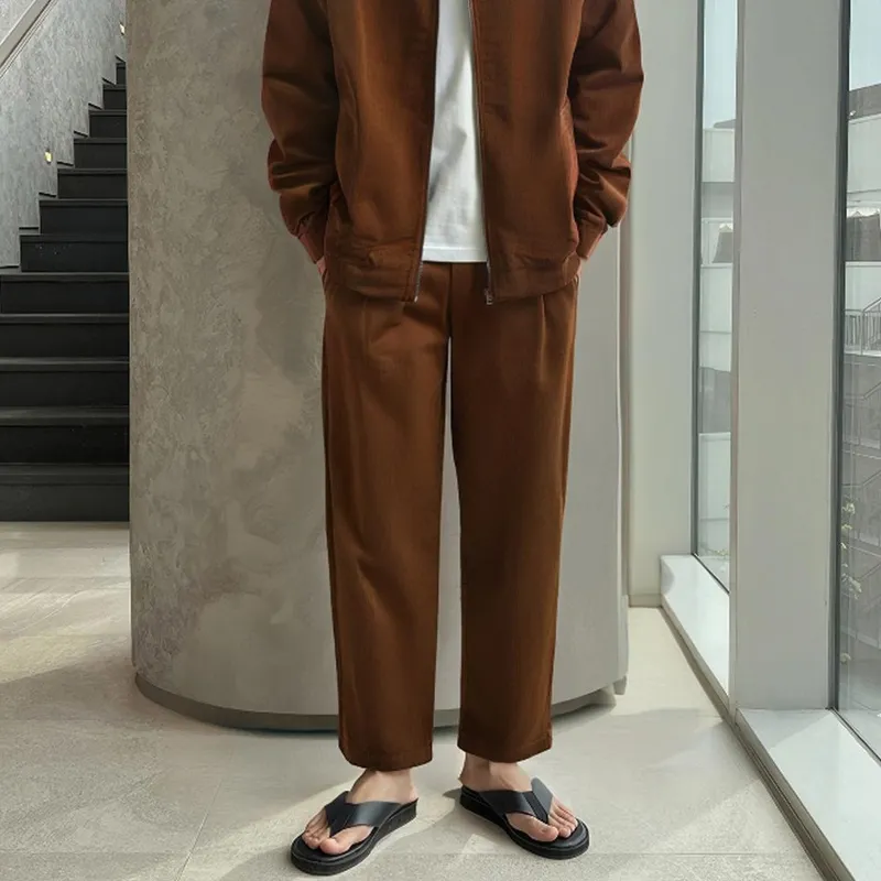 DKPD Casual Pants Unisex Coffee-3