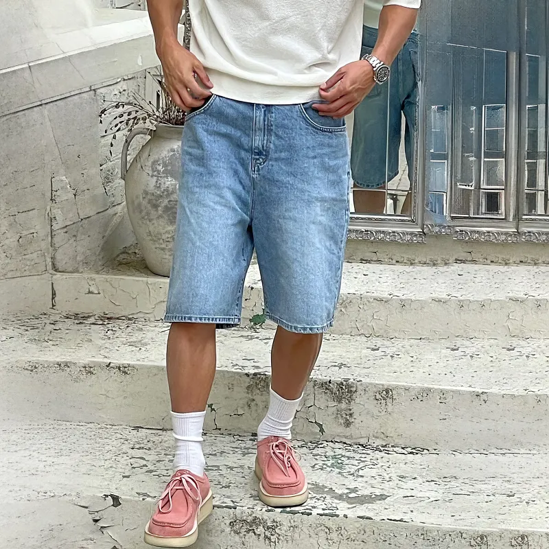 DKPD Denim Shorts Unisex Blue-4