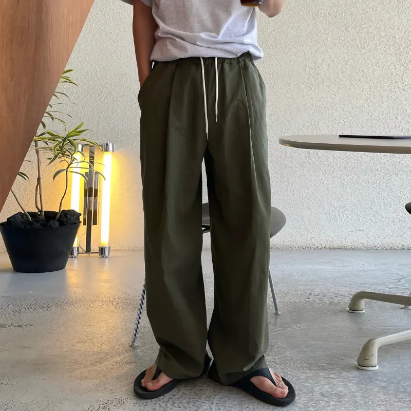 DKPD Spring And Summer Casual Pants Unisex Apricot-11