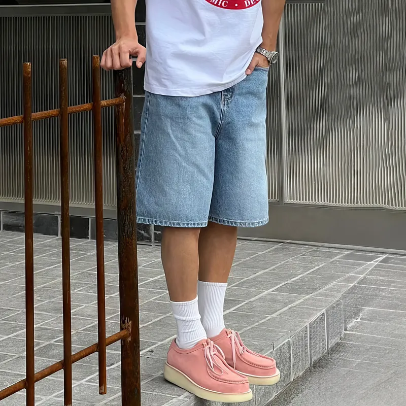 DKPD Denim Shorts Unisex Blue-3
