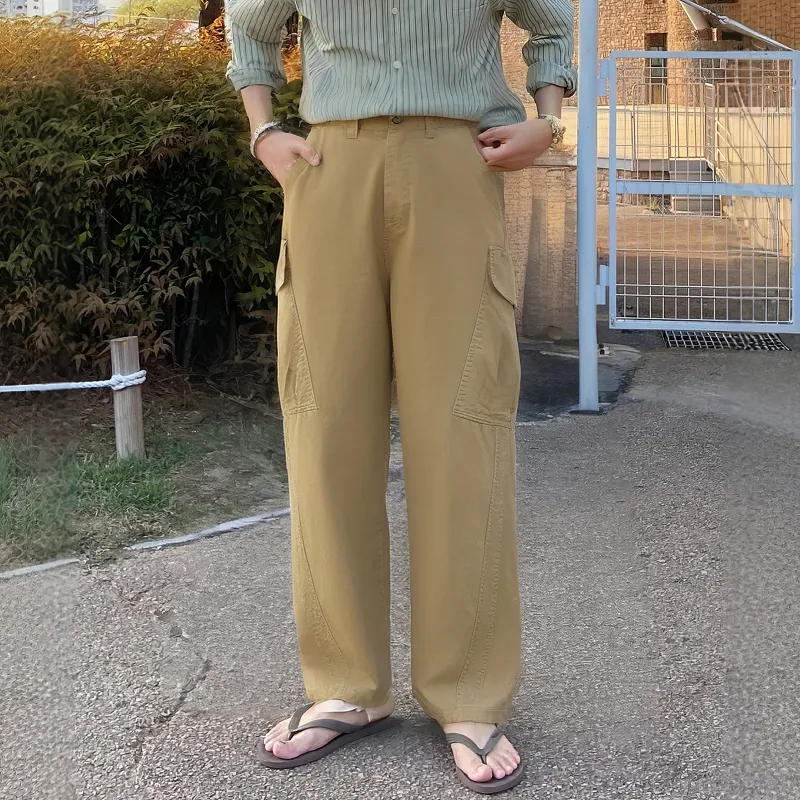 DKPD Casual Pants Unisex Dark Khaki-3