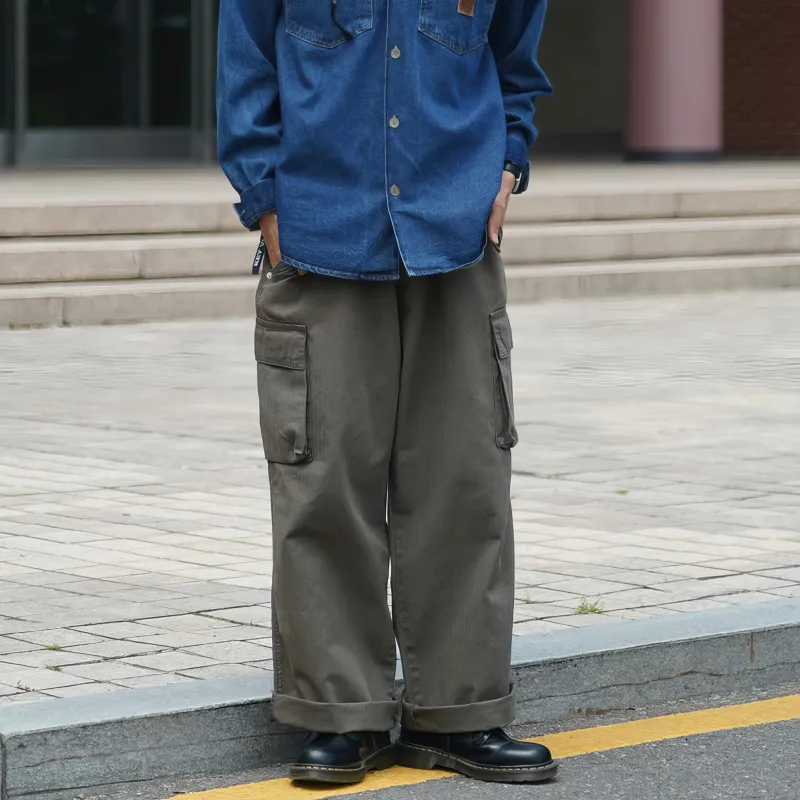 DKPD Casual Pants Unisex Army Green-5