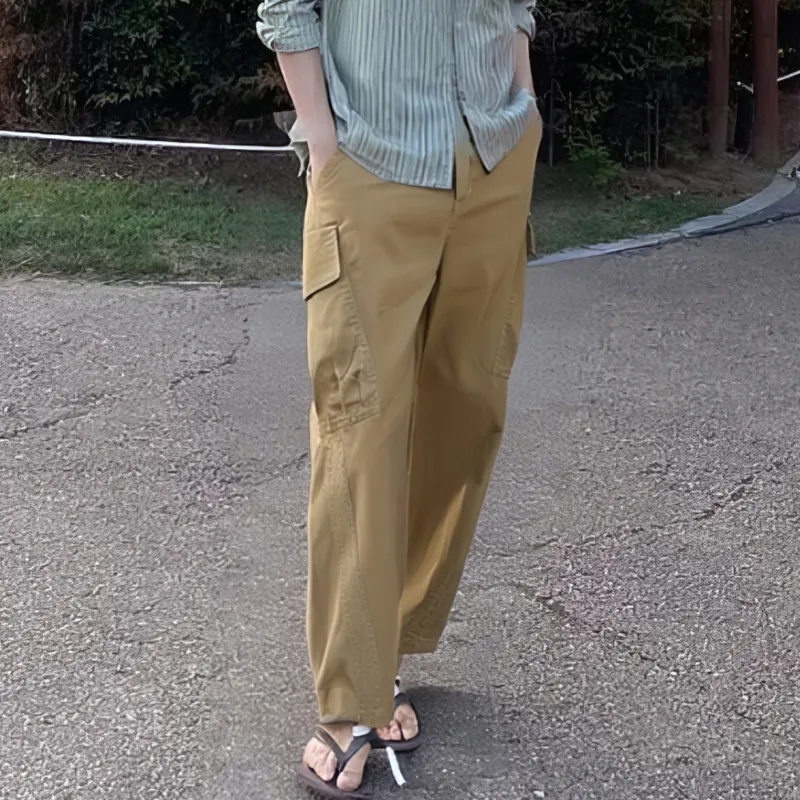 DKPD Casual Pants Unisex Dark Khaki-6